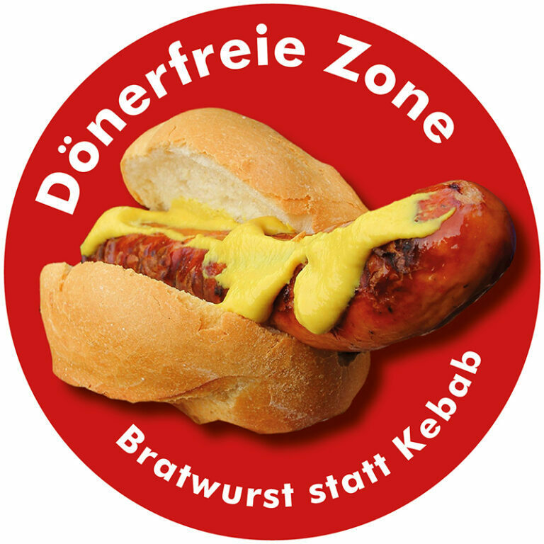 Aufkleber Sticker Bratwurst statt Stickerset 10 Stück Jetzt