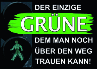 Aufkleber/Sticker - Der einzige Grüne, dem man ... (Stickerset 10 Stück), Jetzt kaufen und sparen