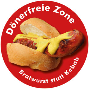 Aufkleber, Dönerfreie Zone