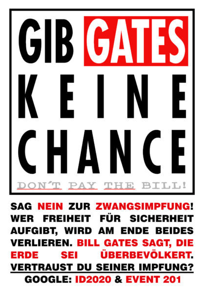 Gib Gates keine Chance, Don't pay the bill