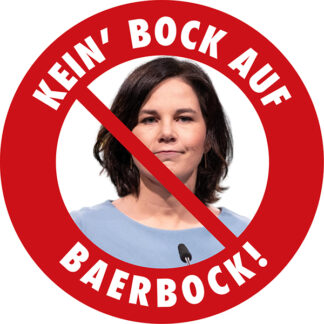 Aufkleber/Sticker - Kein' Bock auf Baerbock (Stickerset 10 Stück), Jetzt kaufen und sparen