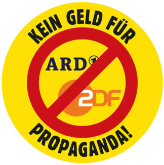 Aufkleber/Sticker - Kein Geld für Propaganda (Stickerset 10 Stück), Jetzt kaufen und sparen