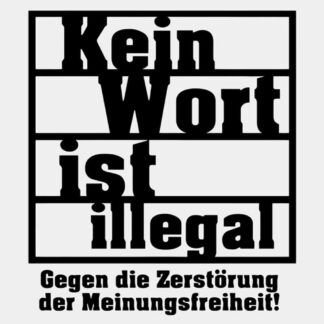 Aufkleber/Sticker - Kein Wort ist illegal (Stickerset 10 Stück), Jetzt kaufen und sparen