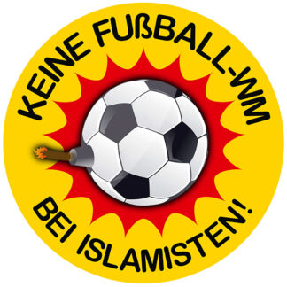 Aufkleber/Sticker - Keine Fußball-WM bei ... (Stickerset 10 Stück)