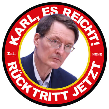 Aufkleber - Karl es reicht! Rücktritt jetzt