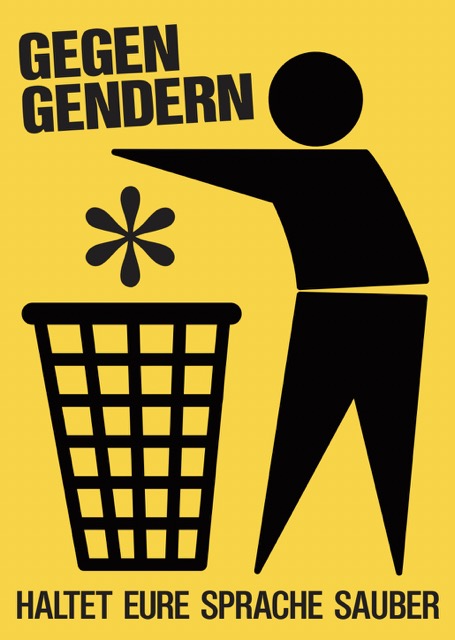 Aufkleber/Sticker - Gegen Gendern, Haltet eure Umwelt sauber (Sticker-Set  10 Stück), Jetzt kaufen und sparen 
