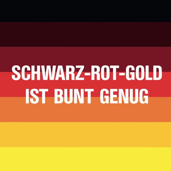 Aufkleber/Sticker - Schwarz Rot Gold ist bunt genug, Stolzmonat